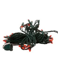 Kurt Adler 50-Light 5mm Red LED Green Wire Light Set -Festive Ornaments Deals sfl47kkufe127jb1zbaq