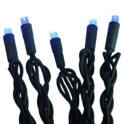Kurt Adler 100-Light 5mm Blue LED Green Wire Light Set -Festive Ornaments Deals siuvmke3hhr8hfwcwxmi