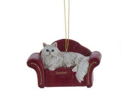 Kurt Adler Cat On Red Sofa Ornament - -Festive Ornaments Deals sm33pyjm1a8zoebqqpt9