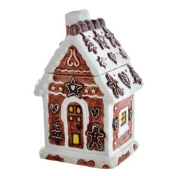 Kurt Adler Gingerbread House Cookie Jar - 10 Inch