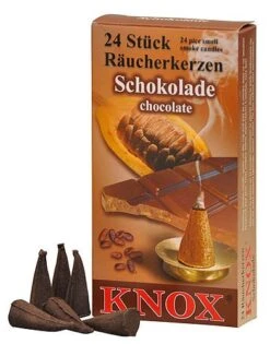 Kurt Adler Knox German Scented Incense Cones (Pack Of 24) - Chocolate