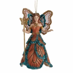 Kurt Adler Fairy Queen Ornament - Copper