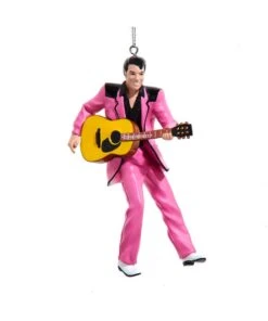 Kurt Adler Elvis Presley In Pink Suit Ornament