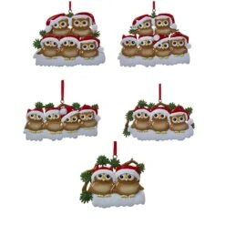 Kurt Adler Adorable Owl Family Ornament - Family Of 4 -Festive Ornaments Deals tdkv7efi69j7sc8kqsa2