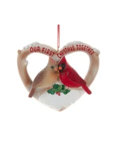 Kurt Adler Our First Christmas Together - Cardinals Ornament