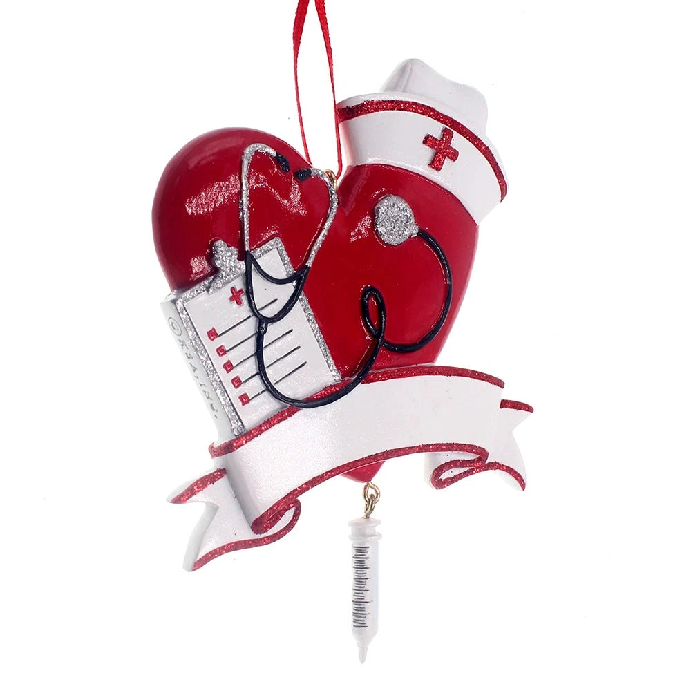Kurt Adler Nurse Heart Ornament 4 Kurt Adler Nurse Heart Ornament - Image 4