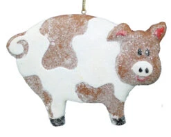 Kurt Adler Paper Pulp Farm Cookie - Pig