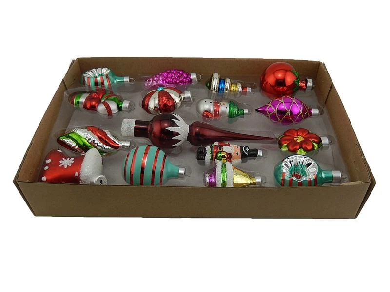 Kurt Adler Early Years Miniature Glass Ornament 12 Piece Set 1 Kurt Adler Early Years Miniature Glass Ornament 12 Piece Set