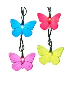 Kurt Adler UL 10/L Multi Butterfly Light Set