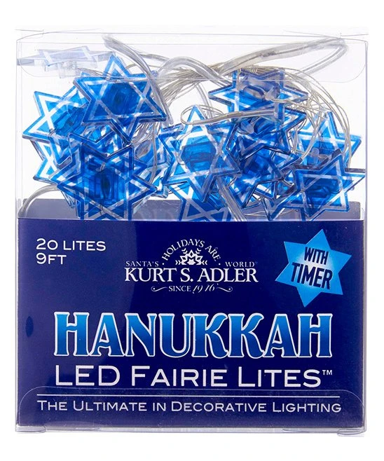 Kurt Adler Battery-Operated Hanukkah LED Fairy Light - Dreidel 2 Kurt Adler Battery-Operated Hanukkah LED Fairy Light - Dreidel - Image 2