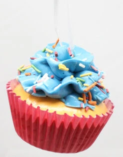Kurt Adler Flower Cupcake Ornaments - Light Blue With Skinny Sprinkles -Festive Ornaments Deals urjgyzrqwcmhpg8w65rf