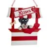 Kurt Adler Dog Kisses - Kissing Booth Ornament - Schnauzer