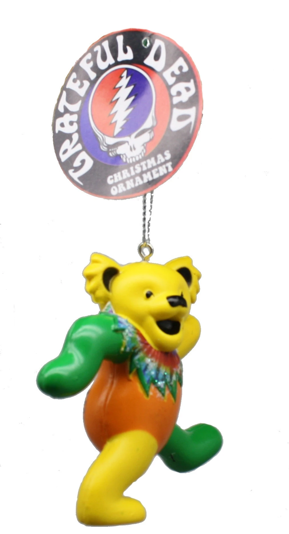 Kurt Adler Grateful Dead Bear Ornament - Yellow 1 Kurt Adler Grateful Dead Bear Ornament - Yellow