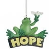 Kurt Adler Peace Frog Ornament - Faith