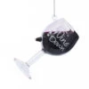 Kurt Adler Glass Wine Glass Ornament - This Wine Is Making Me Awesome