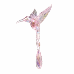 Kurt Adler Acrylic Iridescent Hummingbird Ornament -
