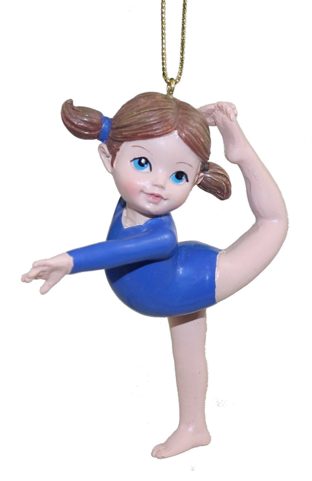 Kurt Adler Resin Gymnast Girl Ornament - Blue 1 Kurt Adler Resin Gymnast Girl Ornament - Blue