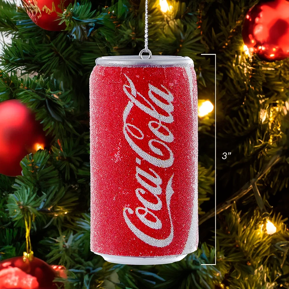 Kurt Adler 3" Frosty Coca-Cola Can Ornament 2 Kurt Adler 3" Frosty Coca-Cola Can Ornament - Image 2