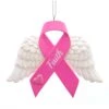 Kurt Adler Susan G. Komen Pink Ribbon Wings Ornament
