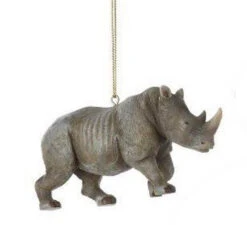 Kurt Adler Safari Animal Ornament - Rhino