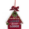 Kurt Adler Rustic Sign Ornament - Lodge Sweet Lodge