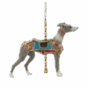 Kurt Adler Resin Carousel Ornament - Greyhound
