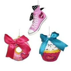 Kurt Adler JoJo Siwa Ornament - 3 Pieces Set