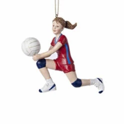 Kurt Adler Resin Volleyball Girl Ornament