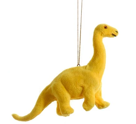 Kurt Adler Fuzzy Colorful Dinosaur Ornament - 2 Kurt Adler Fuzzy Colorful Dinosaur Ornament - - Image 2
