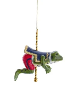 Kurt Adler Resin Carousel Ornament - Frog