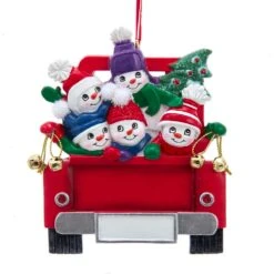 Kurt Adler Snowman On Truck Ornament - Family Of 2 -Festive Ornaments Deals xz5x8ltnrbnywdbibg4c