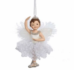 Kurt Adler White And Silver Little Ballerina Ornament - -Festive Ornaments Deals y1zqe90qvbtq2eziptfj