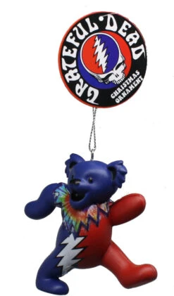 Kurt Adler Grateful Dead Bear Ornament - Blue