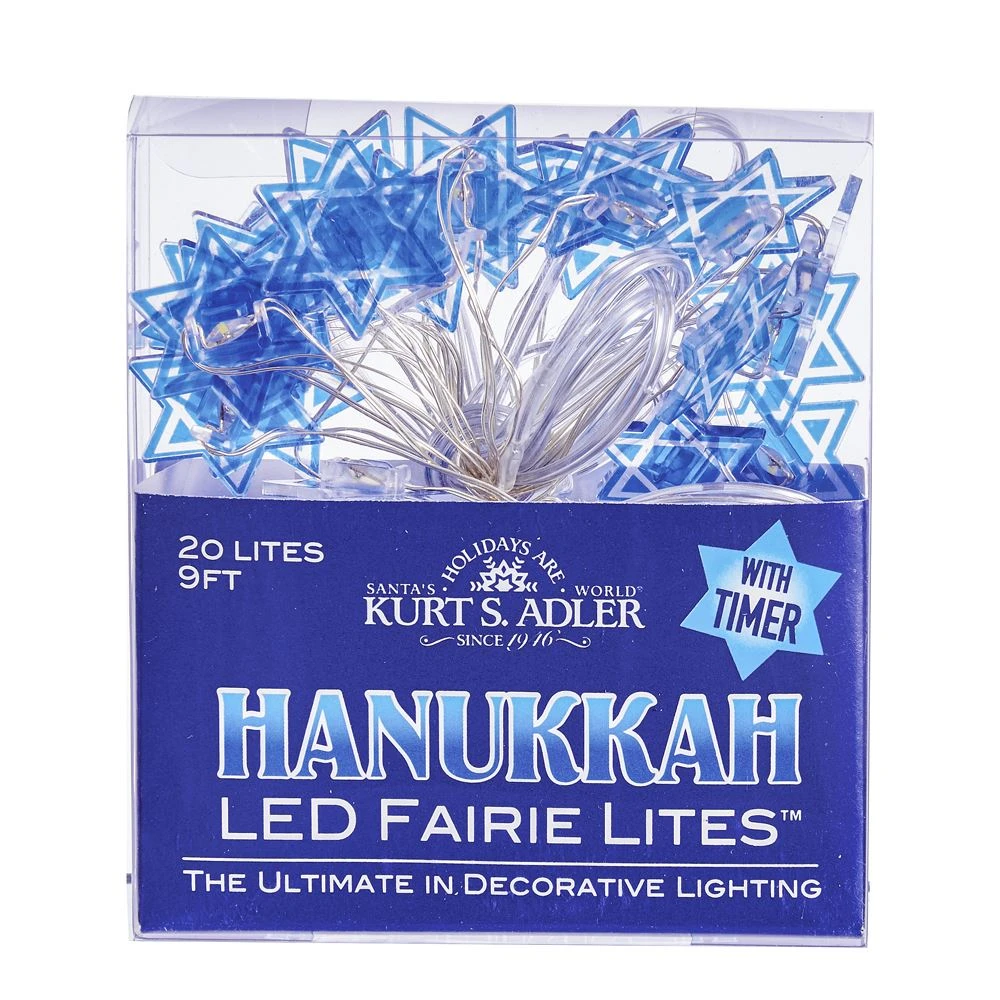 Kurt Adler Battery-Operated Hanukkah LED Fairy Light - Dreidel 10 Kurt Adler Battery-Operated Hanukkah LED Fairy Light - Dreidel - Image 10