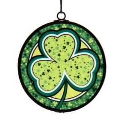 Kurt Adler Shamrock Stained Glass Ornament - -Festive Ornaments Deals yrw7ckckf4sgqyjltixk