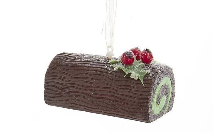 Kurt Adler Yule Log Cake Ornament - 2 Kurt Adler Yule Log Cake Ornament - - Image 2