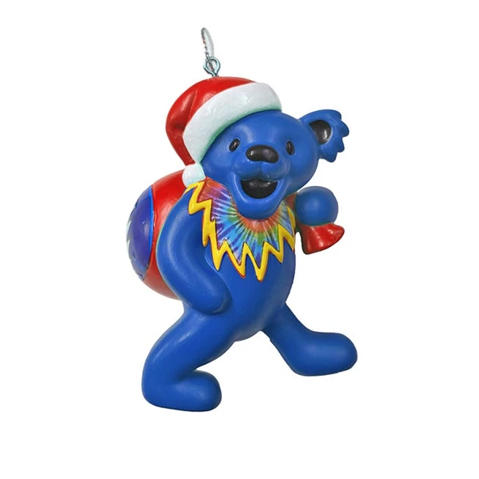 Kurt Adler Grateful Dead Bear With Toy Bag Ornament - 2 Kurt Adler Grateful Dead Bear With Toy Bag Ornament - - Image 2