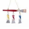 Kurt Adler Paint Brush With Paint Tubes Ornament