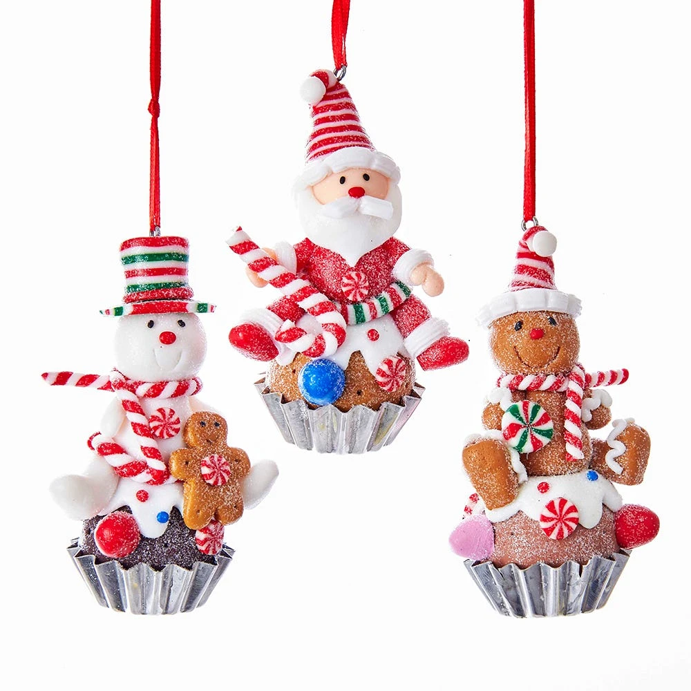 Kurt Adler Gingerbread Cupcake Ornament - Gingerbread Man 4 Kurt Adler Gingerbread Cupcake Ornament - Gingerbread Man - Image 4
