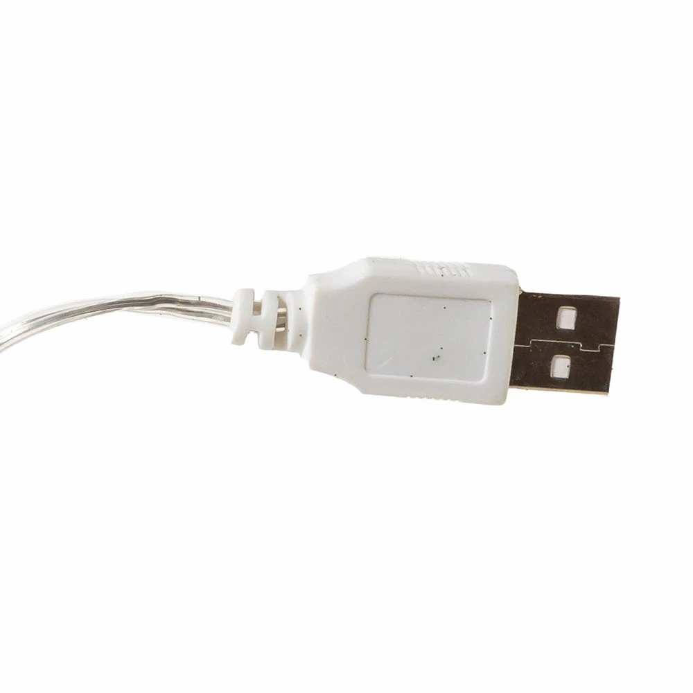 Kurt Adler Glass USB Powered LED Hot Air Balloon Ornament - Red Zigzag 2 Kurt Adler Glass USB Powered LED Hot Air Balloon Ornament - Red Zigzag - Image 2