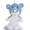 Kurt Adler Baby's 1st Christmas Snow Bear - Blue