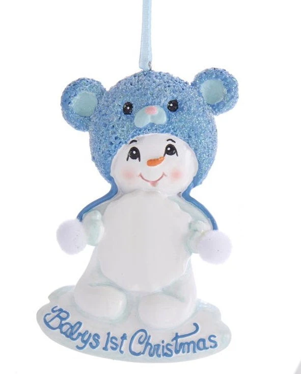 Kurt Adler Baby's 1st Christmas Snow Bear - Blue 1 Kurt Adler Baby's 1st Christmas Snow Bear - Blue